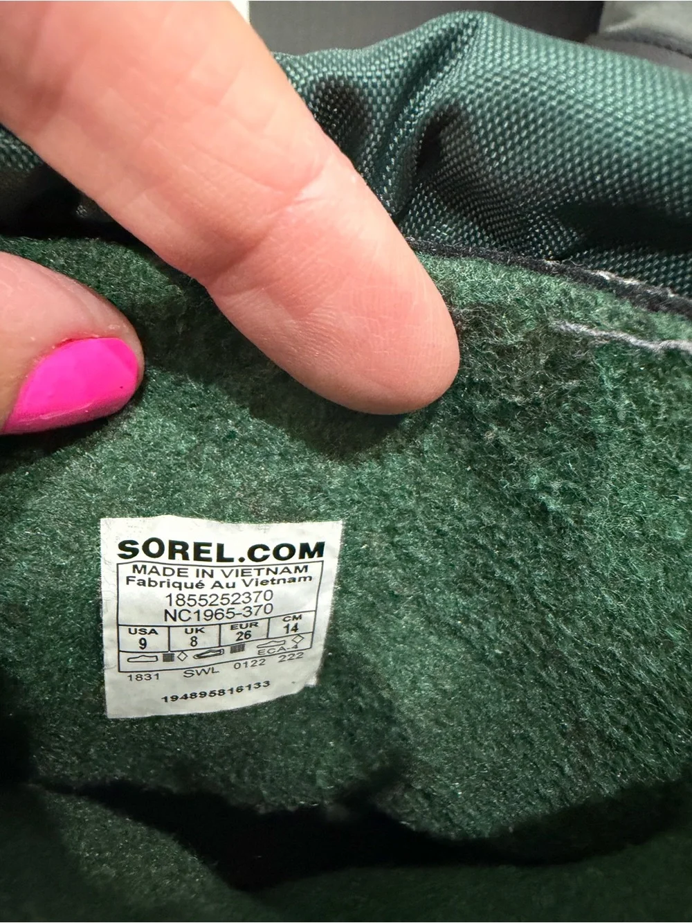 Size 9 Toddler SOREL Warm Winter Flurry Snow Boots